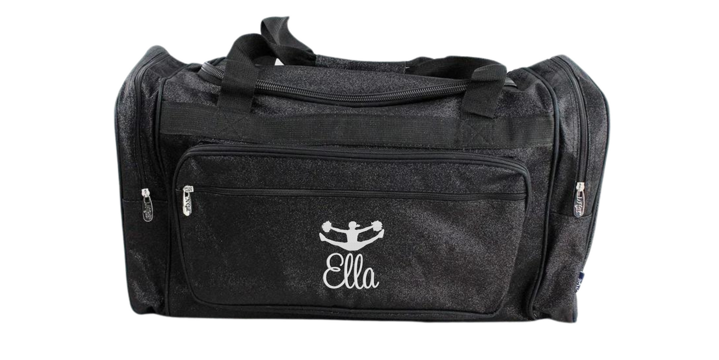 Dancer Duffel Bag Glitter 23 Inches Black