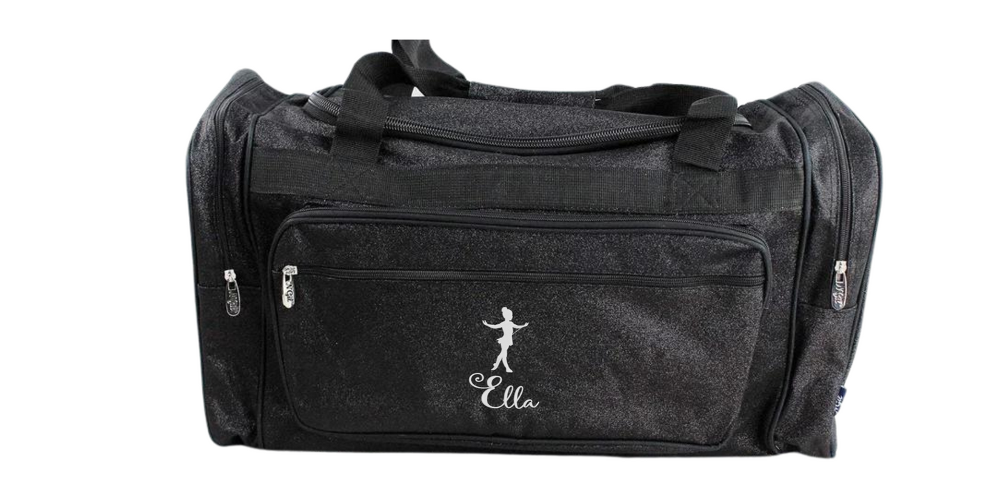 Dancer Duffel Bag Glitter 23 Inches Royal Blue