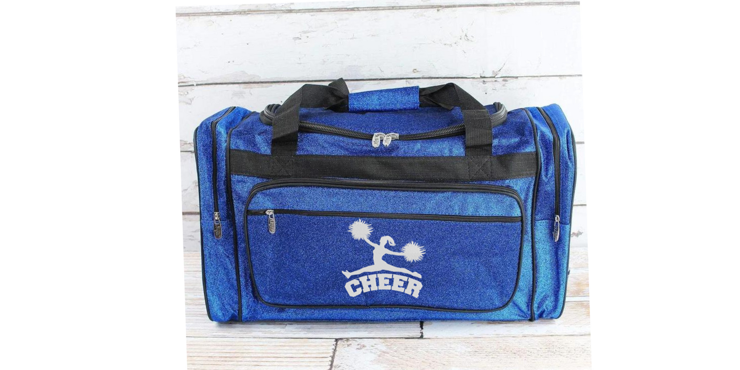 Dancer Duffel Bag Glitter 23 Inches Silver