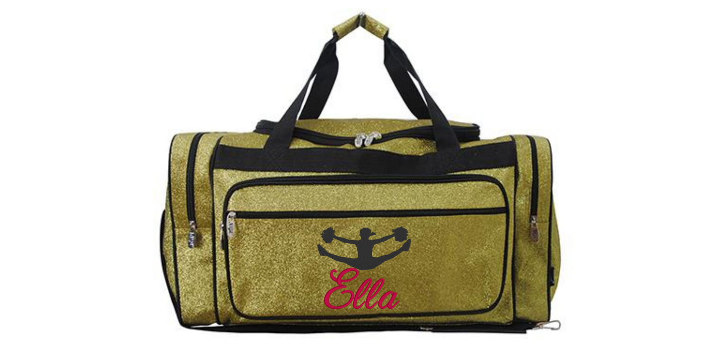 Dancer Duffel Bag Glitter 23 Inches Black