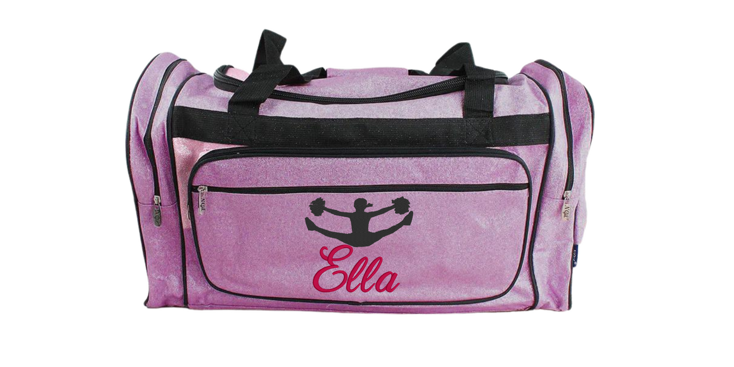 Dancer Duffel Bag Glitter 23 Inches Black