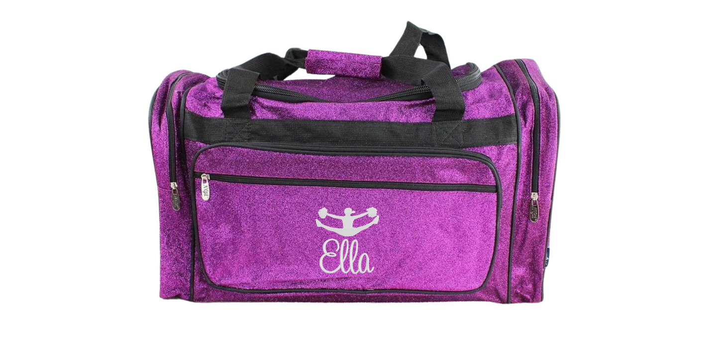 Dancer Duffel Bag Glitter 23 Inches Black